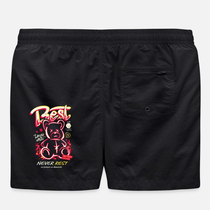 Best Never Rest Neon Teddy Badeshorts
