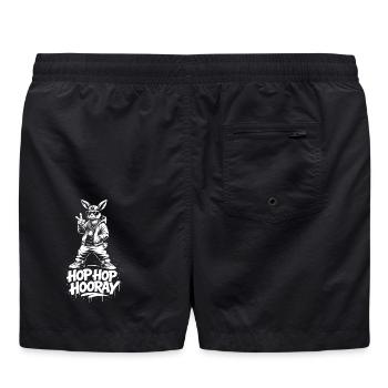 HOP HOP HOORAY Hase - Badeshorts - Schwarz - Hinten