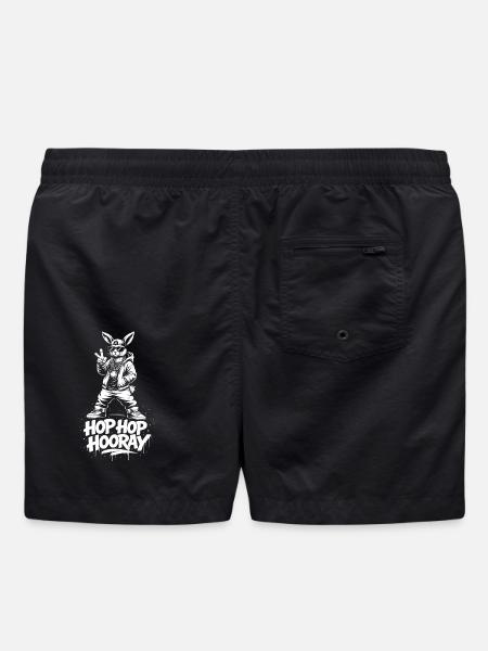 HOP HOP HOORAY Bunny - Swim Trunks - black