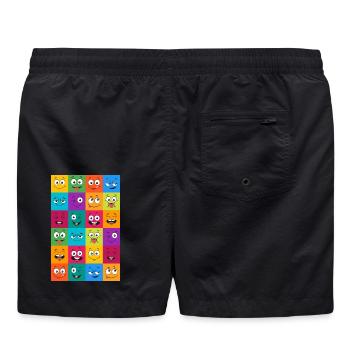 Motivation - Short de bain - noir - Dos - AI Model Male 185 light (185cm)