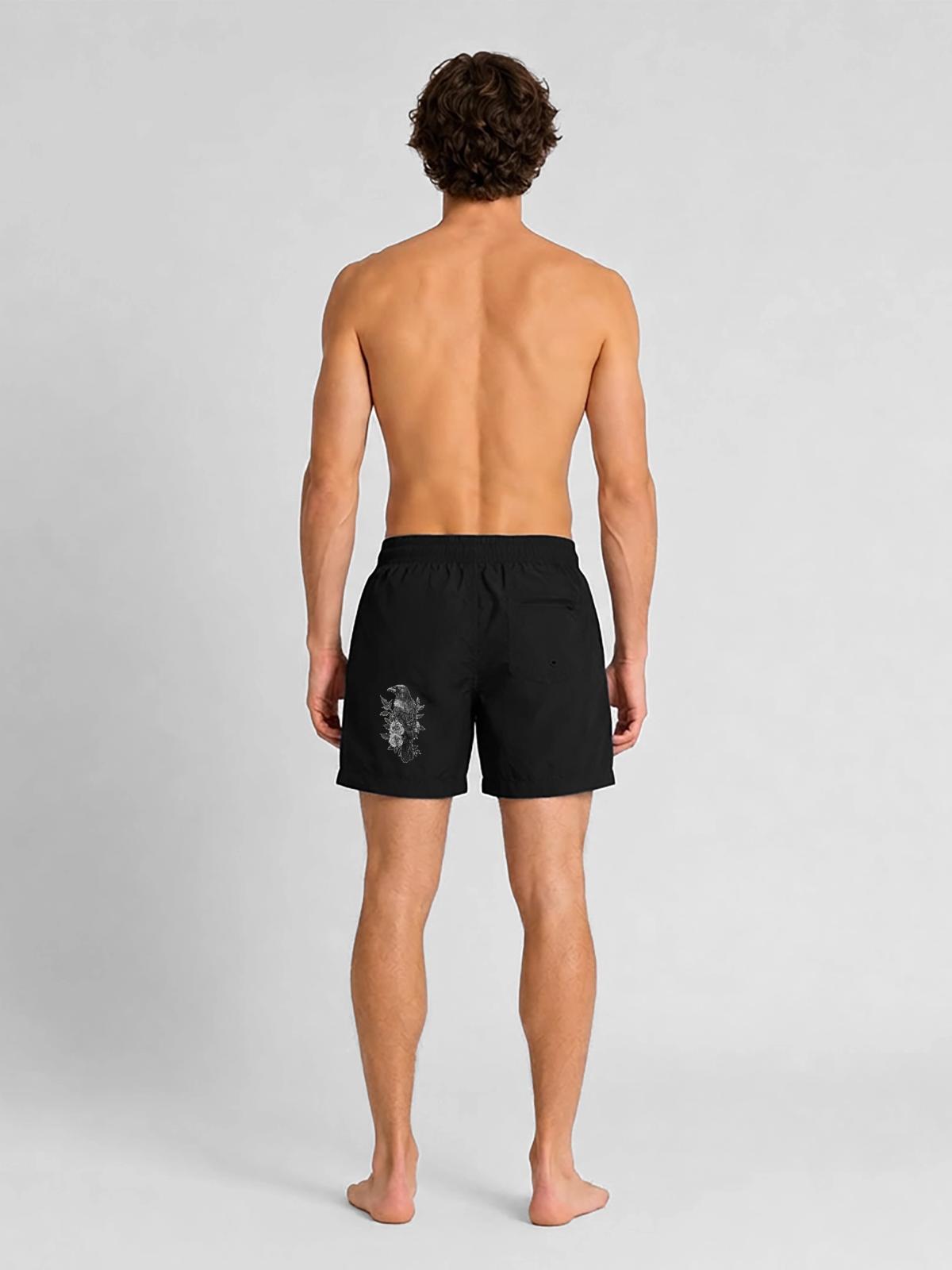 Rabe - Badeshorts - Schwarz - Hinten
