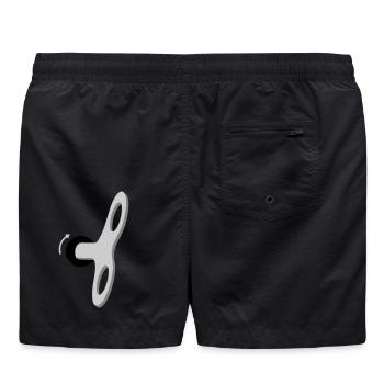 Der Mensch ist eine Maschine - Badeshorts - Schwarz - Hinten