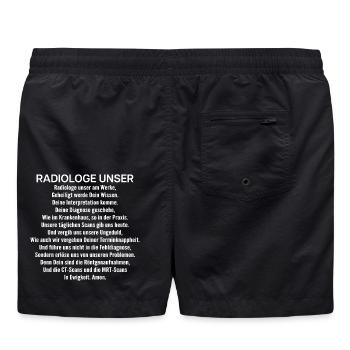 Radiologe Radiologin Radiologie Röntgenarzt - Badeshorts - Schwarz - Hinten