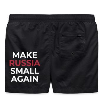 Macht Russland wieder klein - Badeshorts - Schwarz - Hinten