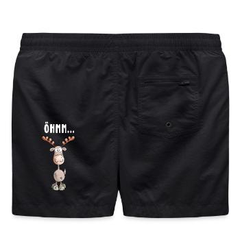 Öhmm Elch - Badeshorts - Schwarz - Hinten