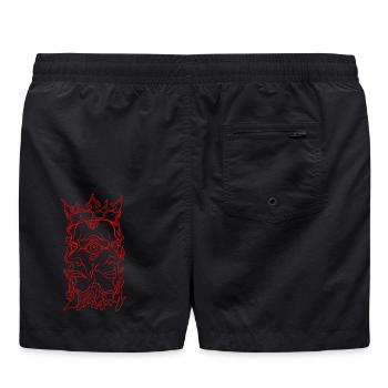 Dualität - Badeshorts - Schwarz - Hinten