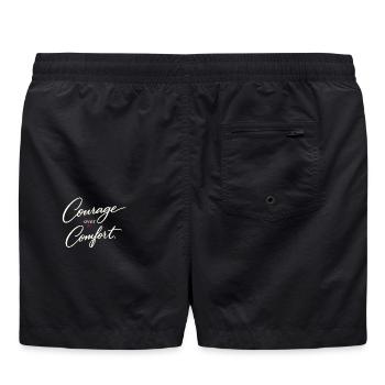 Mut vor Trost - Badeshorts - Schwarz - Hinten