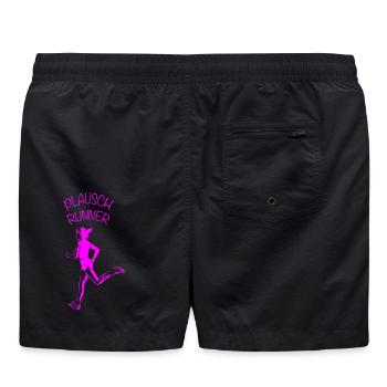 PLAUSCH RUNNER | Joggerin | Vectorgraphic - Badeshorts - Schwarz - Hinten