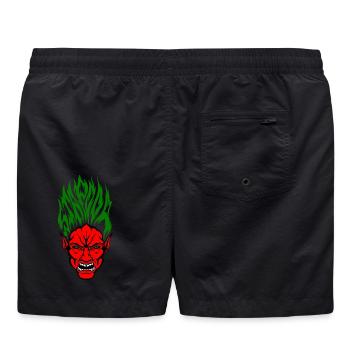Stapooa couleur démoniaque - Short de bain - noir - Dos