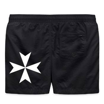 Croix de Malte - Short de bain - noir - Dos