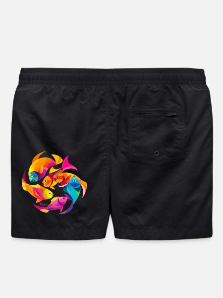 Couleurs tropicales - Short de bain - noir