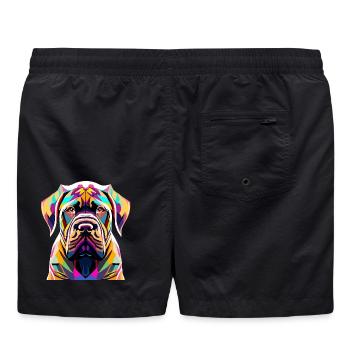 Carne Corso - Badeshorts - Schwarz - Hinten - AI Model Male 185 light (185cm)