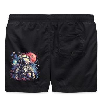 Astronaute cool au look rétro - Short de bain - noir - Dos