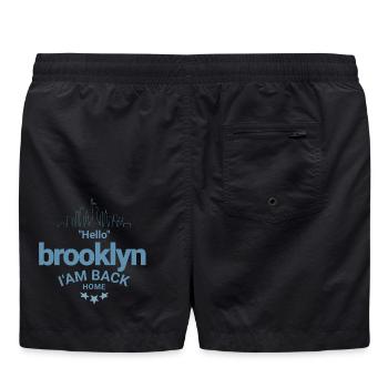 Design Brooklyn Retour Maison - Short de bain - noir - Dos - AI Model Male 185 light (185cm)