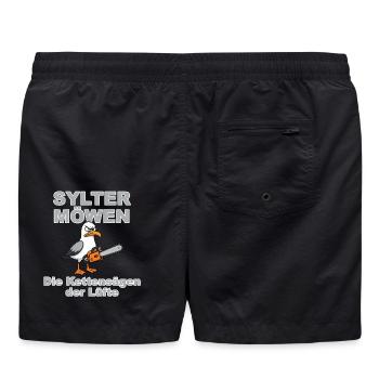 Sylt Seagulls Grey :Design by Dekoinsel Sylt - Short de bain - noir - Dos