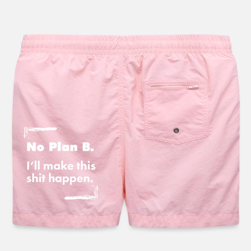 No Plan B – Destroyed Bold Typo Spruch Badeshorts