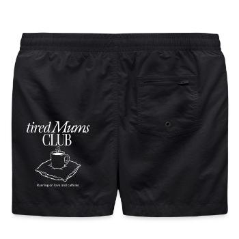 TiredMims Coffee Club Motif - Short de bain - noir - Dos