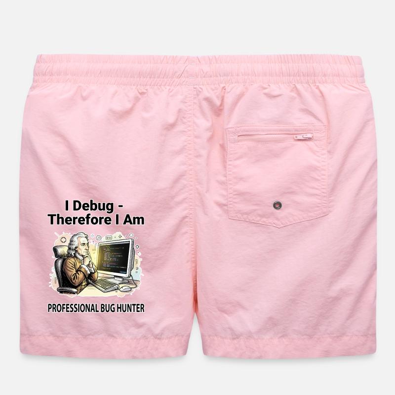 I Debug Therefore I Am : Pro Bug Hunter - fond fond sombre Short de bain