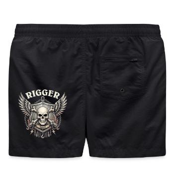 RIGGER-TRUPP - Badeshorts - Schwarz - Hinten