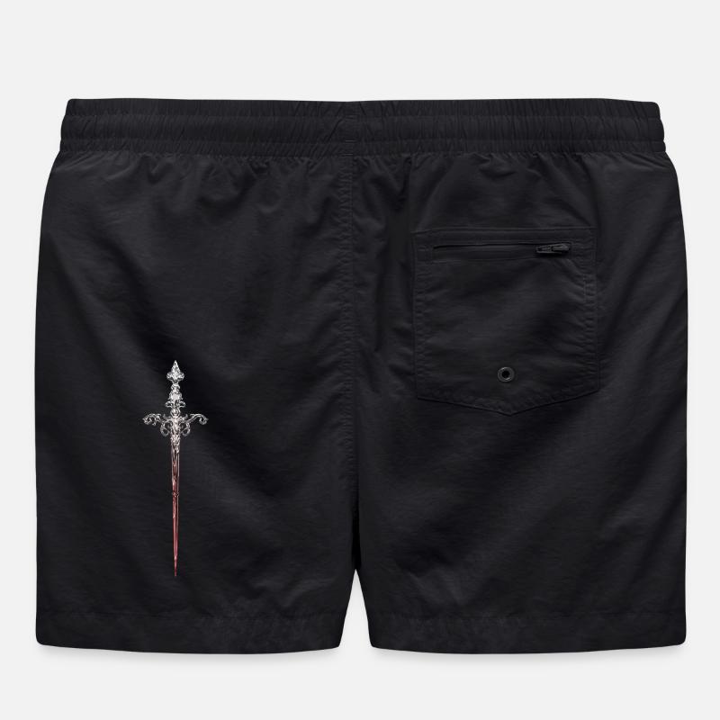 Stahlsilberschwert, gotisches Mittelalter Badeshorts