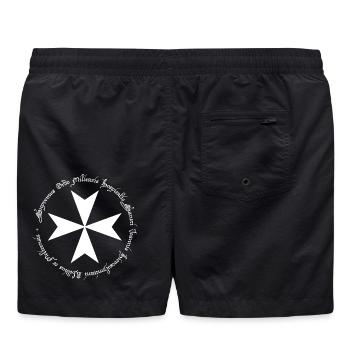 Croix de l'Ordre des Hospitaliers - Short de bain - noir - Dos