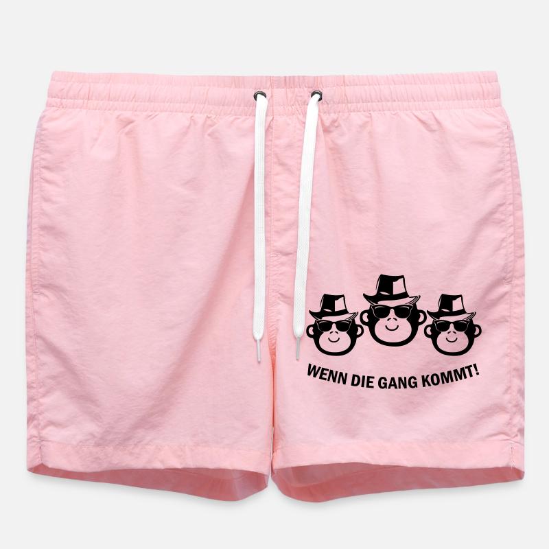 Gang de singes - Short de bain - rose