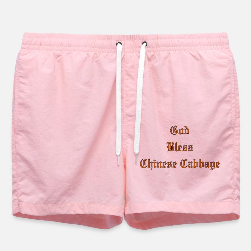 GodBlessChineseCabbage - Swim Trunks - pink