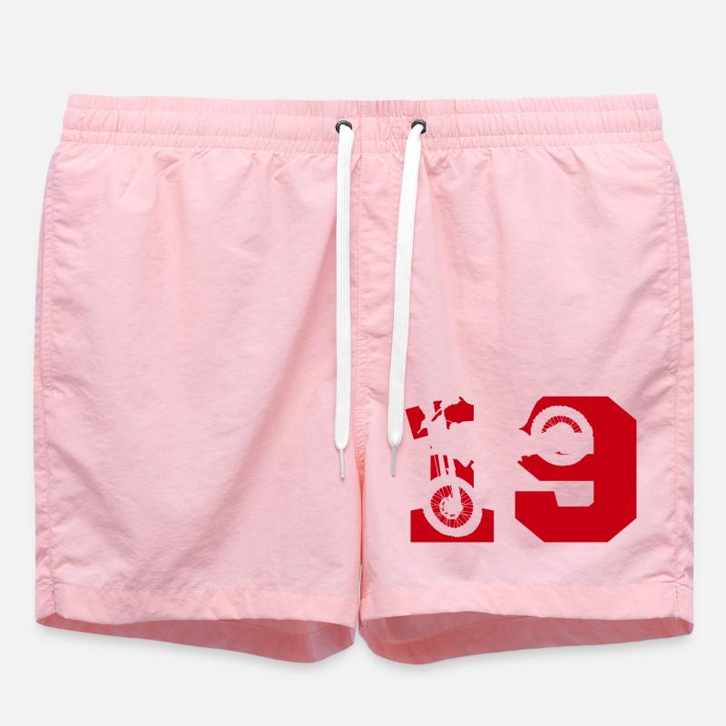 Moto 19 motard - Short de bain - rose