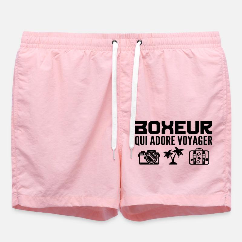 Voyageurs & Boxeurs : Passion & Découverte - Short de bain - rose