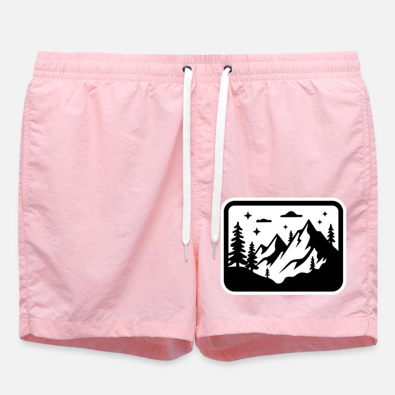 Berg Schwarz - Swim Trunks - pink