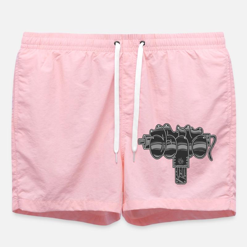 Graffiti d’Uzi - Short de bain - rose