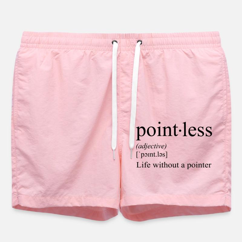 Pointless - life without a pointer - Swim Trunks - pink