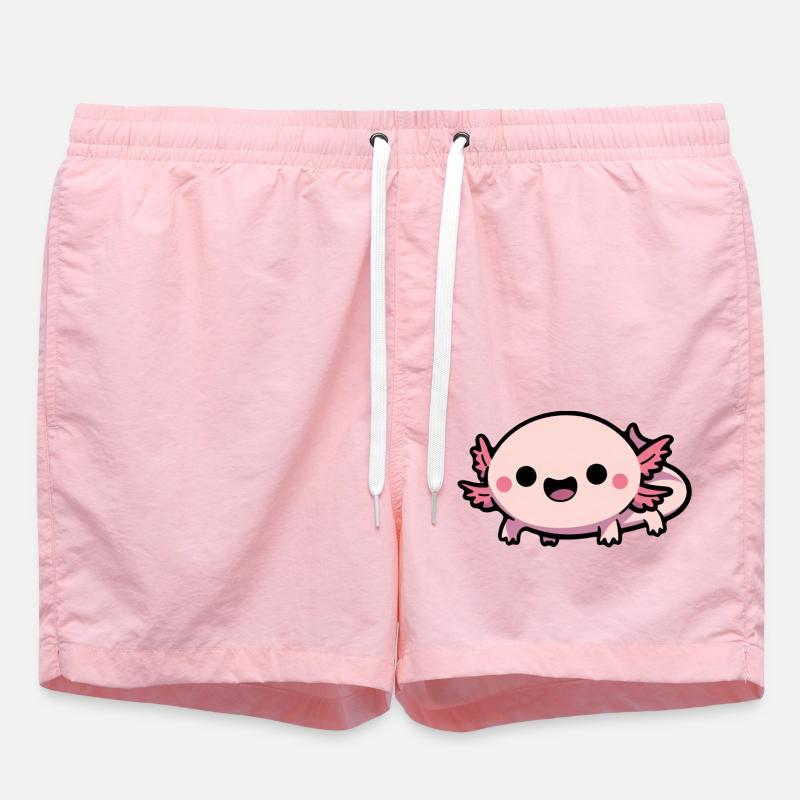 Chibi Axolotl mignon - Short de bain - rose