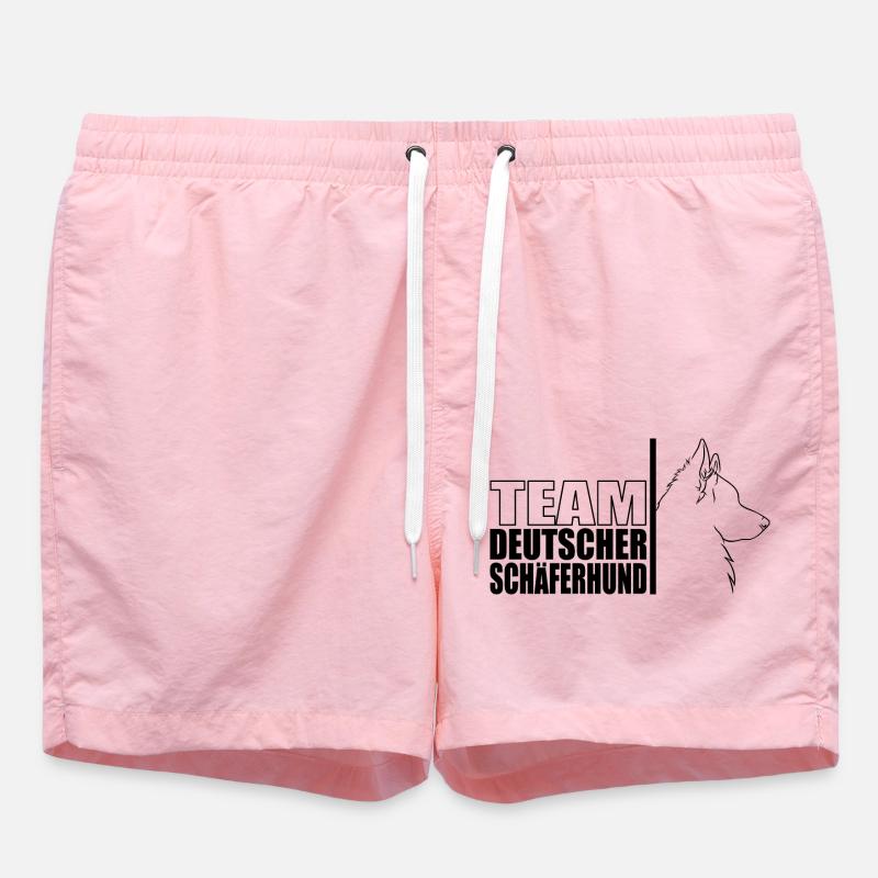 TEAM Deutscher Schäferhund Hunde Wilsigns - Badeshorts - Pink
