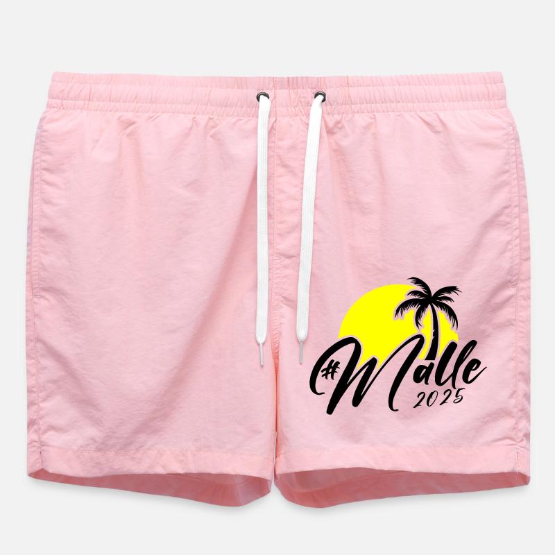 Malle 2025 Palm Tree - Swim Trunks - pink