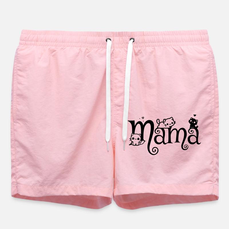 Maman Chat Maman Chaton - Short de bain - rose