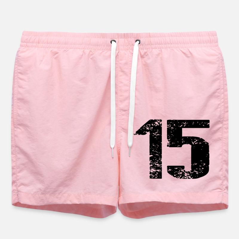 Maillot à 15 numéros - Short de bain - rose