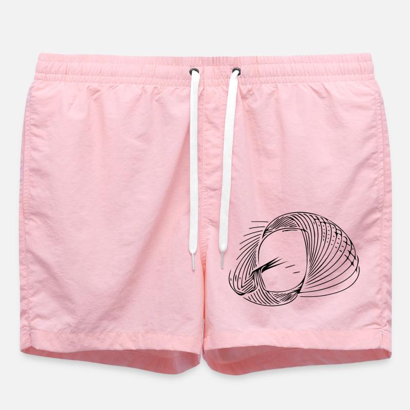 Lignes de cercle géométriques - Short de bain - rose