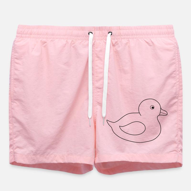 canard jaune, caneton, poussin - Short de bain - rose