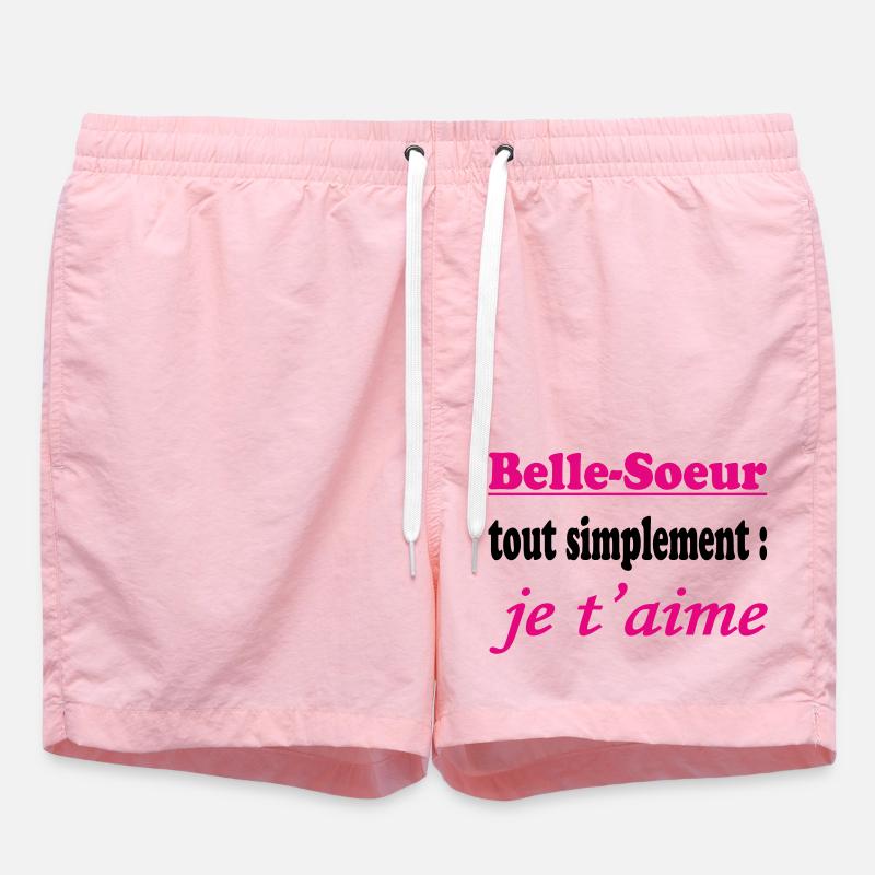 Belle Soeur tout simplement je t'aime - Short de bain - rose