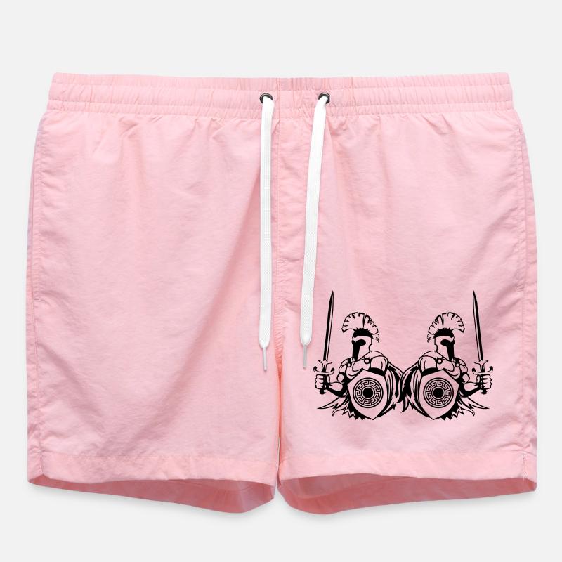 Spartiates - Short de bain - rose