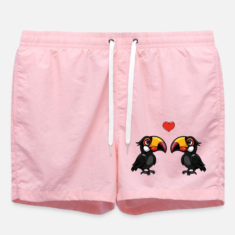 L’amour des toucans - Short de bain - rose