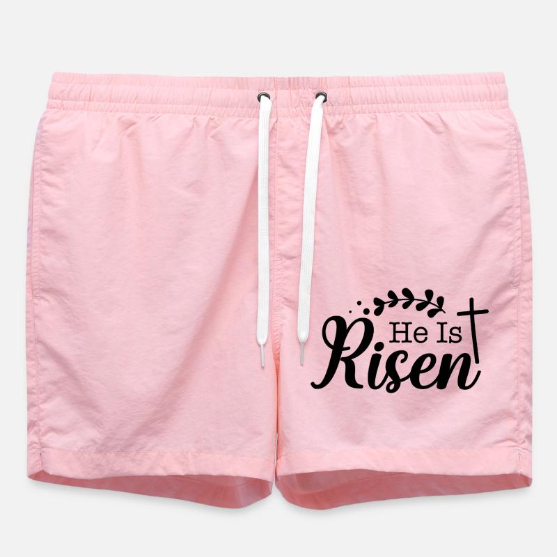 He is risen - Swim Trunks - pink