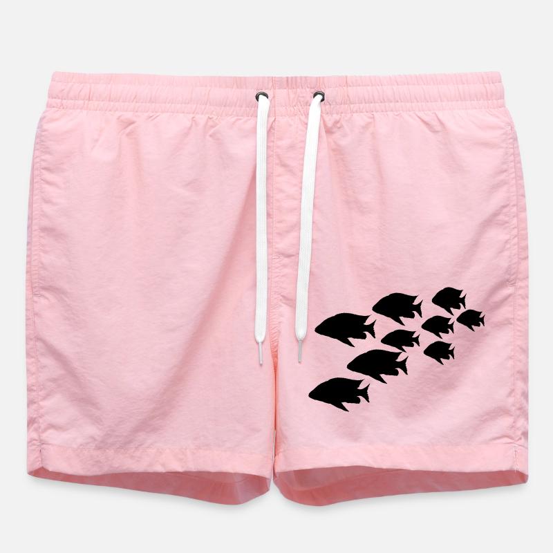 Fischschwarm - Badeshorts - Pink