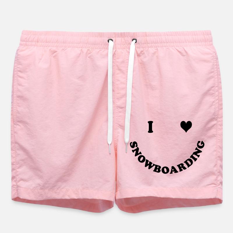 Snowboard - Short de bain - rose