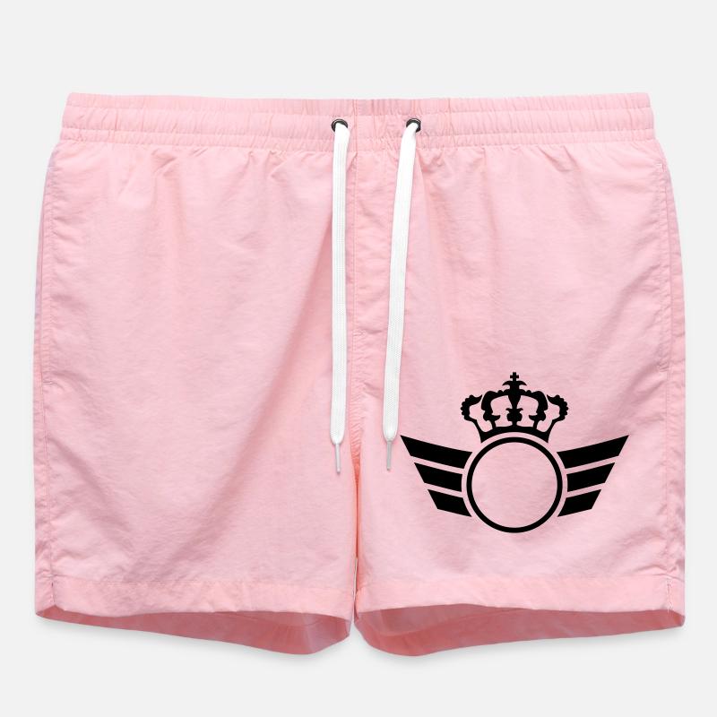 Crown Logo - Swim Trunks - pink