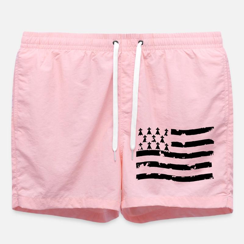 drapeau breton - Short de bain - rose
