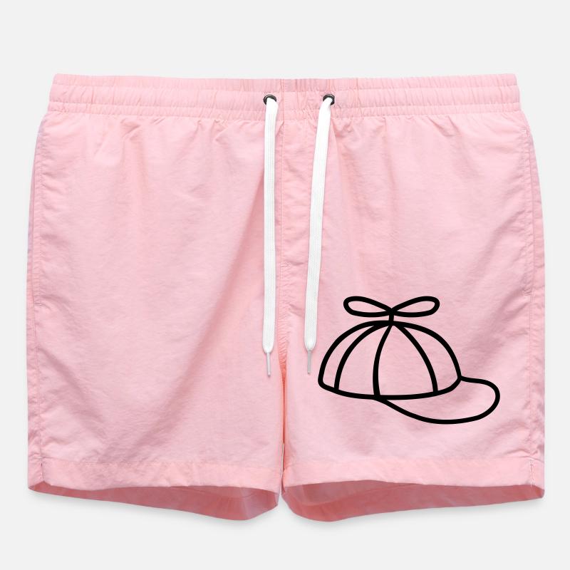 Coole Propellermütze Windrad Hut - Badeshorts - Pink