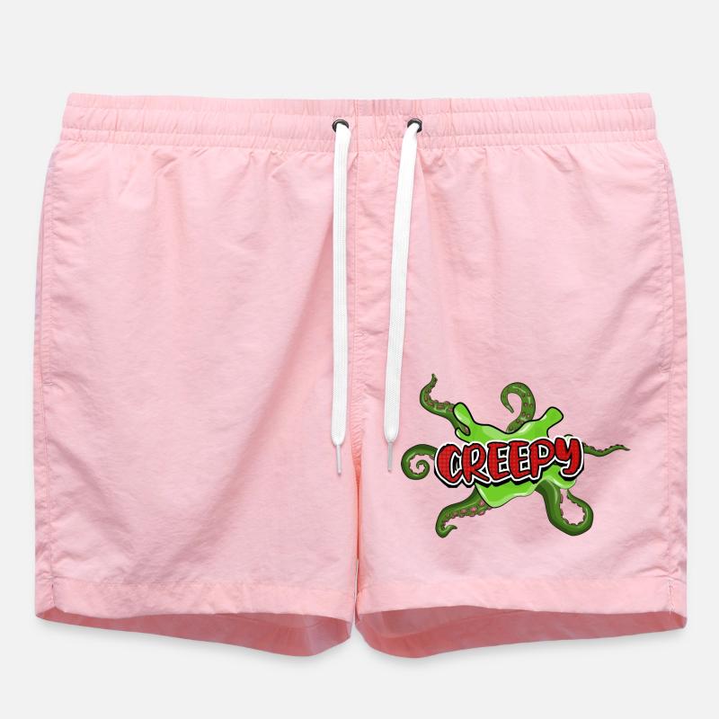 Effrayant Halloween Style Graffiti Lettrage - Short de bain - rose