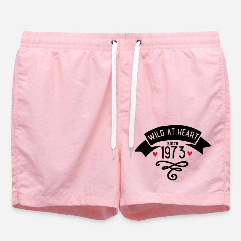 1973 - Short de bain - rose